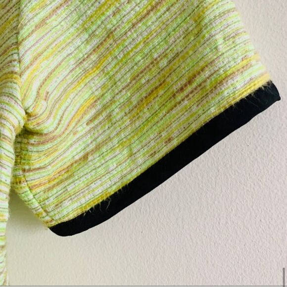 Wilfred Aritzia Palais Neon Green Yellow Textured T-Shirt Top - Picture 13 of 15